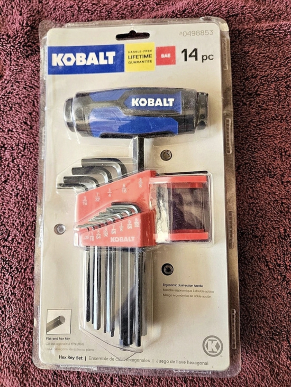 Kobalt Hex Key Set 14-Piece Set in Blue & Red NWT